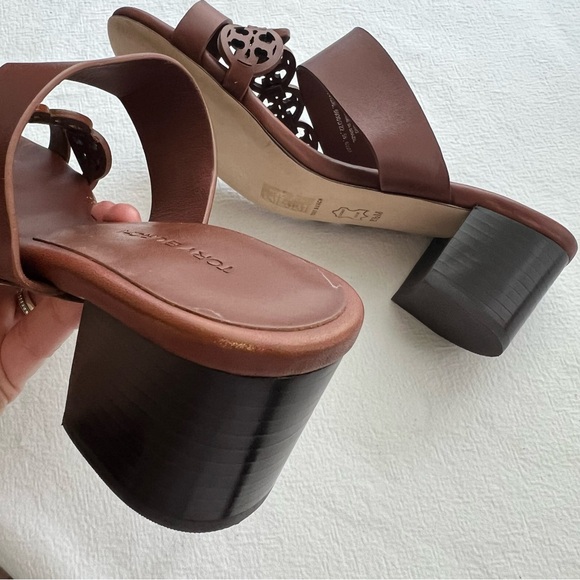 Tory Burch Women's Tiny Miller Toe Ring High Block Sandals - Picture 9 of 11